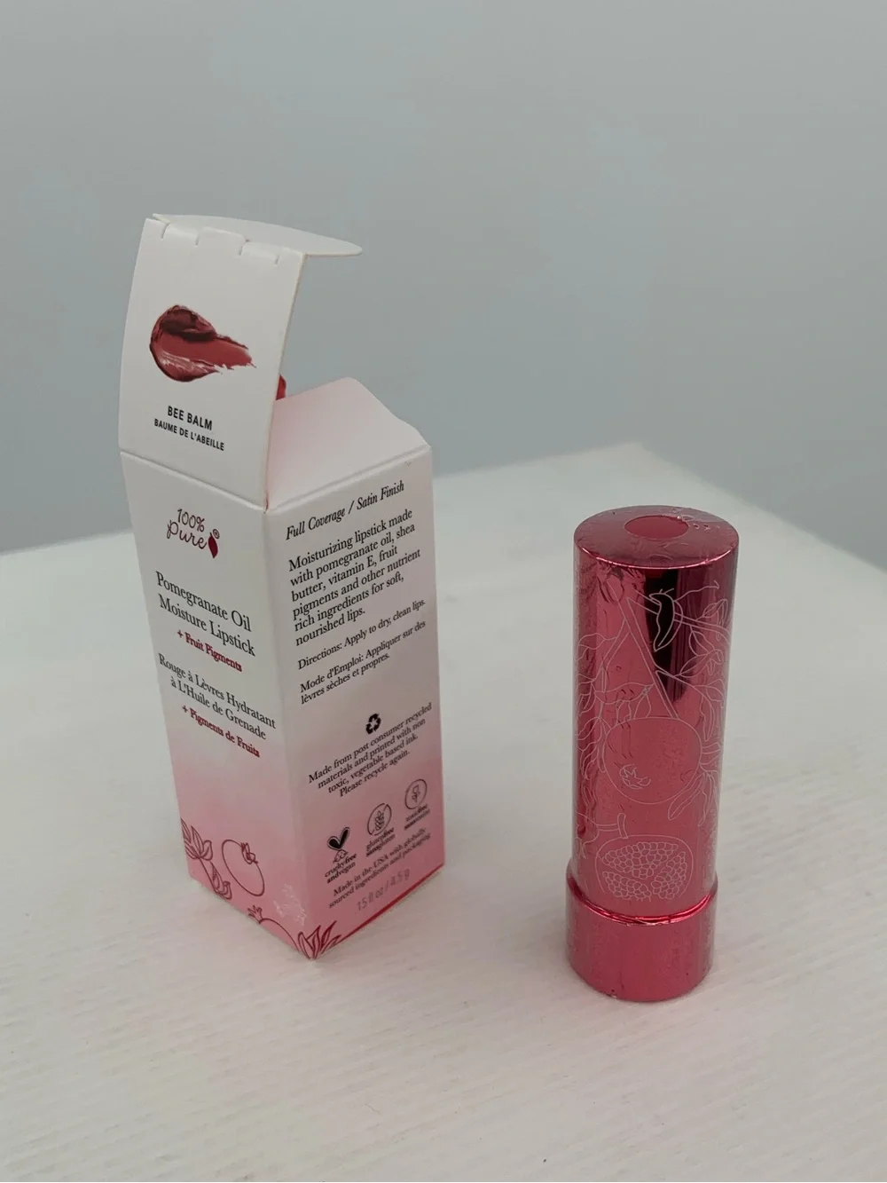 NWT NIB Fruit Pigmented® Pomegranate Oil Moisturizing Lipstick